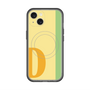 スリムプロテクションプレミアムケース with MagSafe［ オリジナル - initial color line - D yellow ］