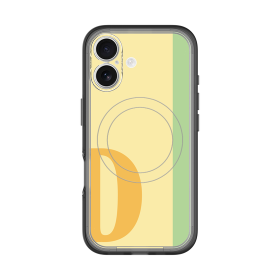 スリムプロテクションプレミアムケース with MagSafe［ オリジナル - initial color line - D yellow ］
