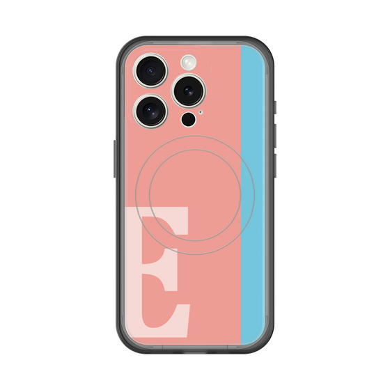 スリムプロテクションプレミアムケース with MagSafe［ オリジナル - initial color line - E pink ］