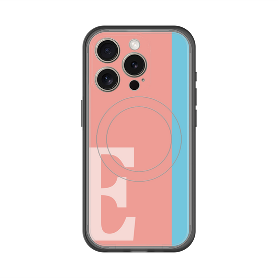 スリムプロテクションプレミアムケース with MagSafe［ オリジナル - initial color line - E pink ］