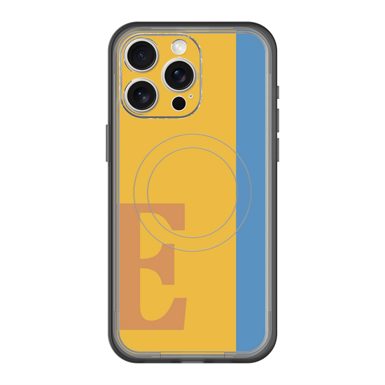 スリムプロテクションプレミアムケース with MagSafe［ オリジナル - initial color line - E orange ］