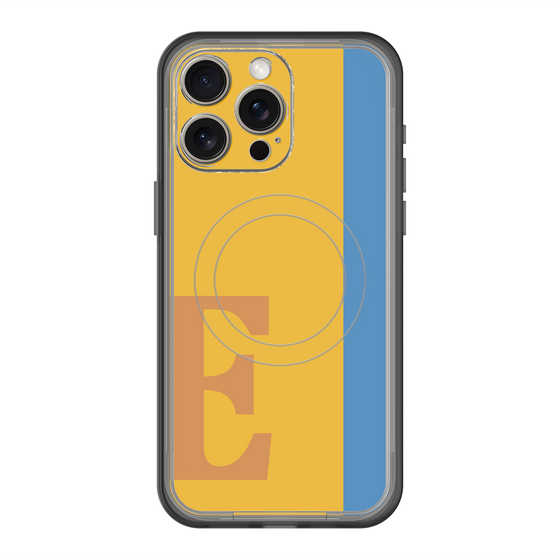 スリムプロテクションプレミアムケース with MagSafe［ オリジナル - initial color line - E orange ］