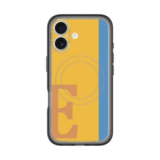 スリムプロテクションプレミアムケース with MagSafe［ オリジナル - initial color line - E orange ］