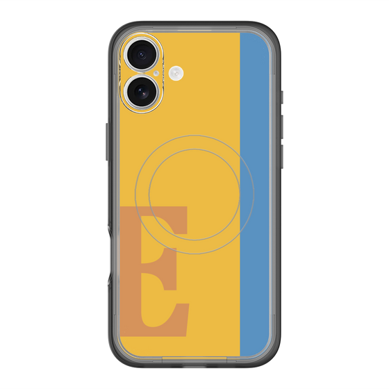 スリムプロテクションプレミアムケース with MagSafe［ オリジナル - initial color line - E orange ］