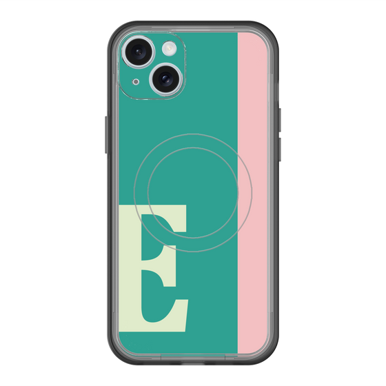スリムプロテクションプレミアムケース with MagSafe［ オリジナル - initial color line - E green ］