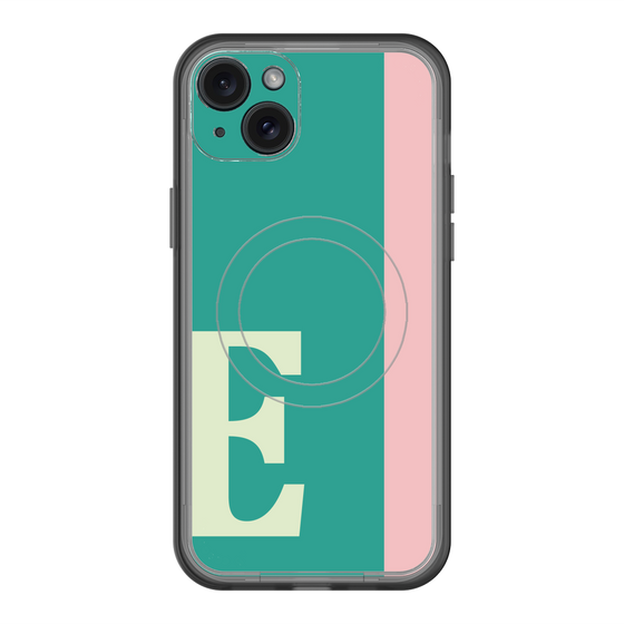 スリムプロテクションプレミアムケース with MagSafe［ オリジナル - initial color line - E green ］