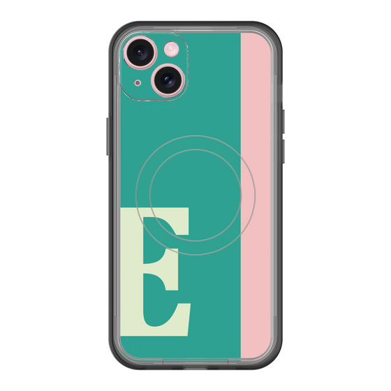 スリムプロテクションプレミアムケース with MagSafe［ オリジナル - initial color line - E green ］