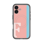 スリムプロテクションプレミアムケース with MagSafe［ オリジナル - initial color line - F pink ］