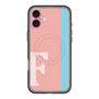 スリムプロテクションプレミアムケース with MagSafe［ オリジナル - initial color line - F pink ］