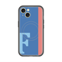 スリムプロテクションプレミアムケース with MagSafe［ オリジナル - initial color line - F blue ］
