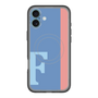 スリムプロテクションプレミアムケース with MagSafe［ オリジナル - initial color line - F blue ］