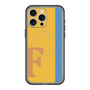 スリムプロテクションプレミアムケース with MagSafe［ オリジナル - initial color line - F orange ］