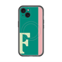 スリムプロテクションプレミアムケース with MagSafe［ オリジナル - initial color line - F green ］