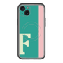 スリムプロテクションプレミアムケース with MagSafe［ オリジナル - initial color line - F green ］