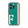 スリムプロテクションプレミアムケース with MagSafe［ オリジナル - initial color line - F green ］