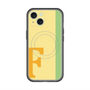 スリムプロテクションプレミアムケース with MagSafe［ オリジナル - initial color line - F yellow ］