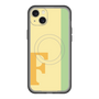 スリムプロテクションプレミアムケース with MagSafe［ オリジナル - initial color line - F yellow ］