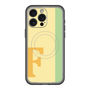 スリムプロテクションプレミアムケース with MagSafe［ オリジナル - initial color line - F yellow ］