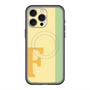 スリムプロテクションプレミアムケース with MagSafe［ オリジナル - initial color line - F yellow ］