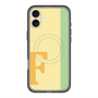 スリムプロテクションプレミアムケース with MagSafe［ オリジナル - initial color line - F yellow ］