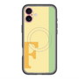 スリムプロテクションプレミアムケース with MagSafe［ オリジナル - initial color line - F yellow ］