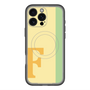 スリムプロテクションプレミアムケース with MagSafe［ オリジナル - initial color line - F yellow ］