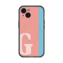 スリムプロテクションプレミアムケース with MagSafe［ オリジナル - initial color line - G pink ］