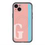 スリムプロテクションプレミアムケース with MagSafe［ オリジナル - initial color line - G pink ］
