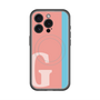 スリムプロテクションプレミアムケース with MagSafe［ オリジナル - initial color line - G pink ］