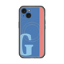スリムプロテクションプレミアムケース with MagSafe［ オリジナル - initial color line - G blue ］