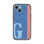 スリムプロテクションプレミアムケース with MagSafe［ オリジナル - initial color line - G blue ］
