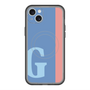 スリムプロテクションプレミアムケース with MagSafe［ オリジナル - initial color line - G blue ］