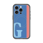スリムプロテクションプレミアムケース with MagSafe［ オリジナル - initial color line - G blue ］