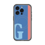 スリムプロテクションプレミアムケース with MagSafe［ オリジナル - initial color line - G blue ］