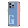 スリムプロテクションプレミアムケース with MagSafe［ オリジナル - initial color line - G blue ］