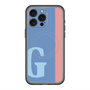 スリムプロテクションプレミアムケース with MagSafe［ オリジナル - initial color line - G blue ］