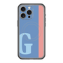 スリムプロテクションプレミアムケース with MagSafe［ オリジナル - initial color line - G blue ］