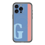 スリムプロテクションプレミアムケース with MagSafe［ オリジナル - initial color line - G blue ］