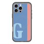 スリムプロテクションプレミアムケース with MagSafe［ オリジナル - initial color line - G blue ］