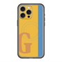 スリムプロテクションプレミアムケース with MagSafe［ オリジナル - initial color line - G orange ］