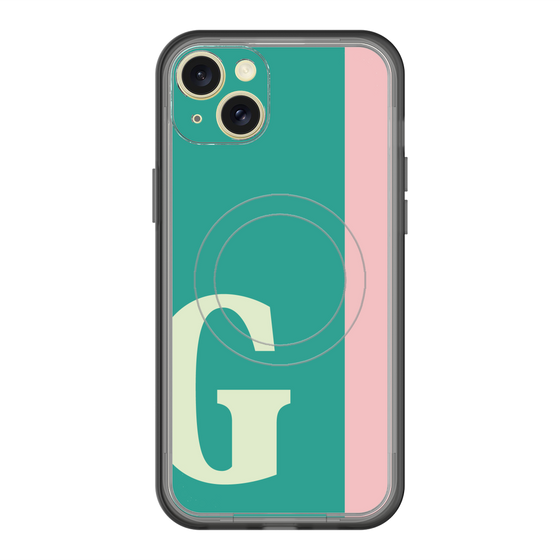 スリムプロテクションプレミアムケース with MagSafe［ オリジナル - initial color line - G green ］