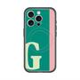 スリムプロテクションプレミアムケース with MagSafe［ オリジナル - initial color line - G green ］