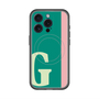 スリムプロテクションプレミアムケース with MagSafe［ オリジナル - initial color line - G green ］