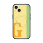 スリムプロテクションプレミアムケース with MagSafe［ オリジナル - initial color line - G yellow ］