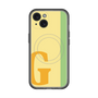 スリムプロテクションプレミアムケース with MagSafe［ オリジナル - initial color line - G yellow ］