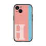 スリムプロテクションプレミアムケース with MagSafe［ オリジナル - initial color line - H pink ］