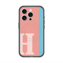 スリムプロテクションプレミアムケース with MagSafe［ オリジナル - initial color line - H pink ］