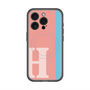 スリムプロテクションプレミアムケース with MagSafe［ オリジナル - initial color line - H pink ］