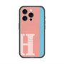 スリムプロテクションプレミアムケース with MagSafe［ オリジナル - initial color line - H pink ］