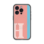 スリムプロテクションプレミアムケース with MagSafe［ オリジナル - initial color line - H pink ］